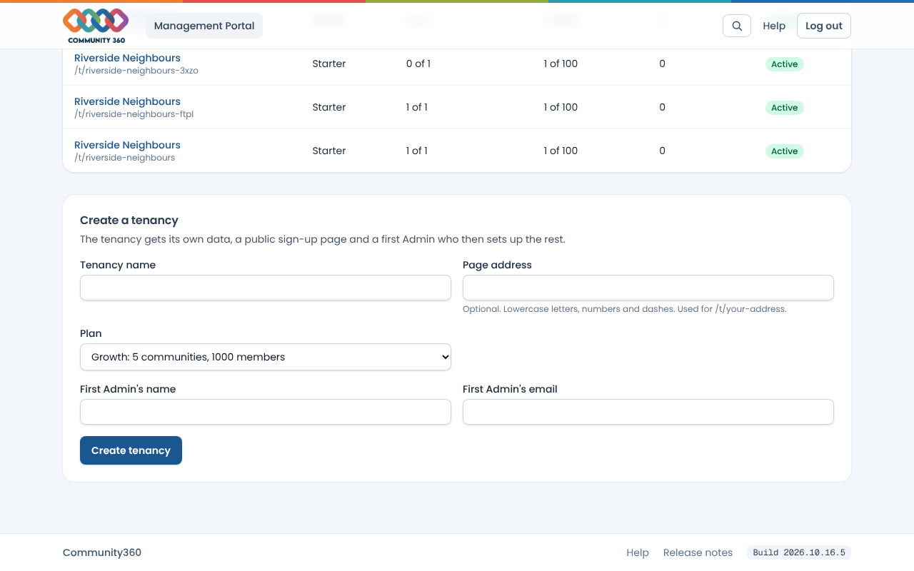 The Management Portal